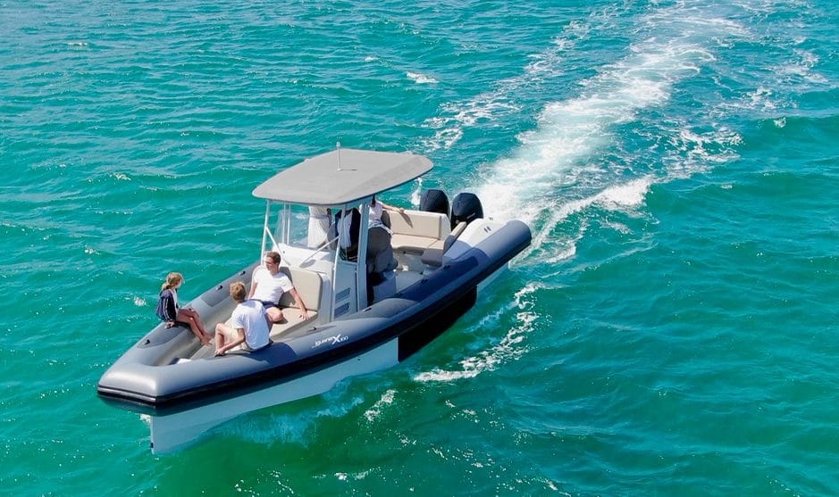 The Iguana RIB X100 at sea