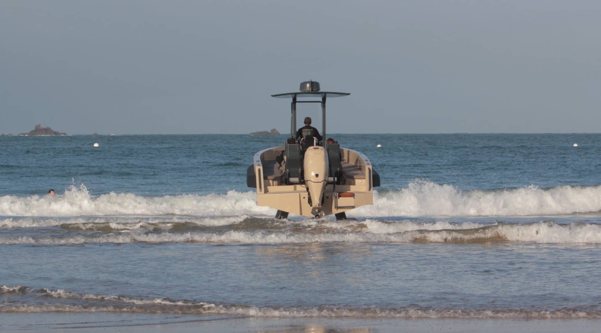 Amphibious vehicles on the beach Iguana