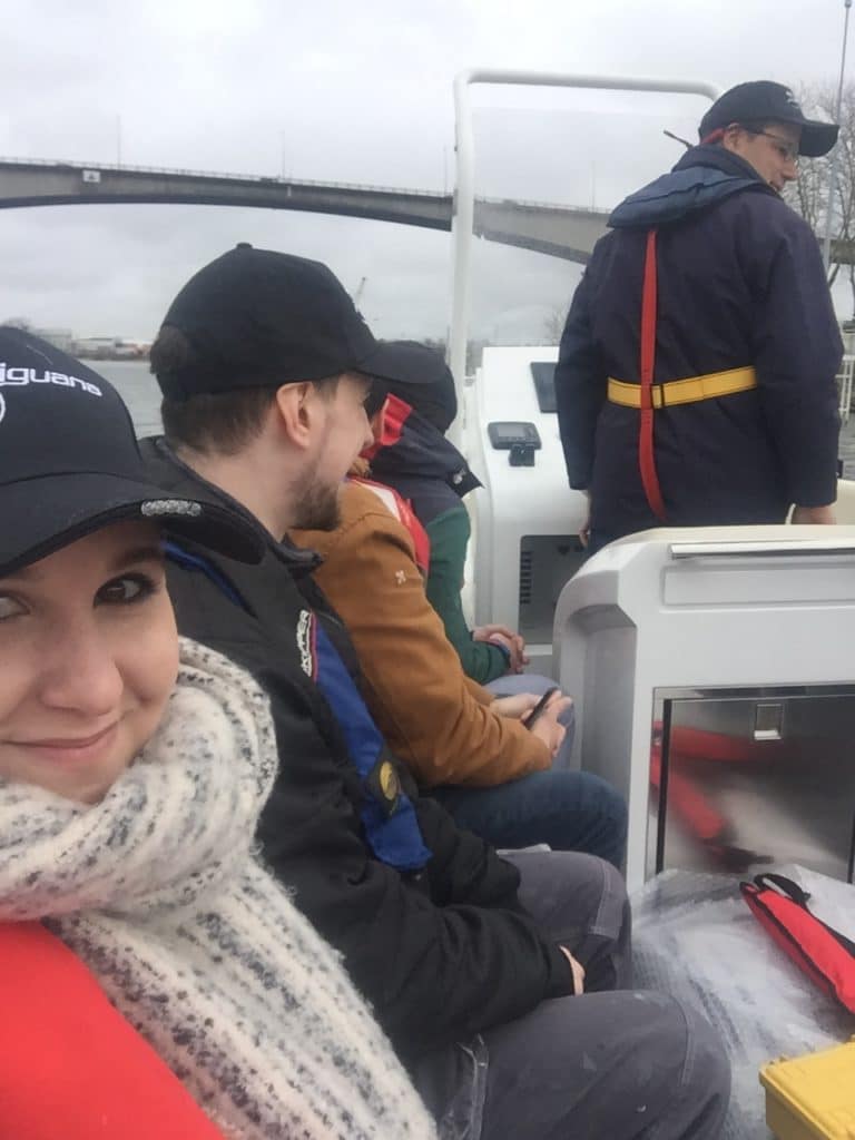 Team outing aboard an Iguana boat