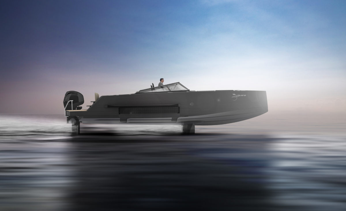 Iguana Foiler - Electric Amphibious Boat with foils