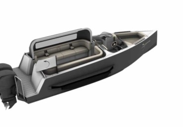 Metallic grey Day Limo amphibious boat